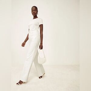 Reformation White High Rise Women Jeans